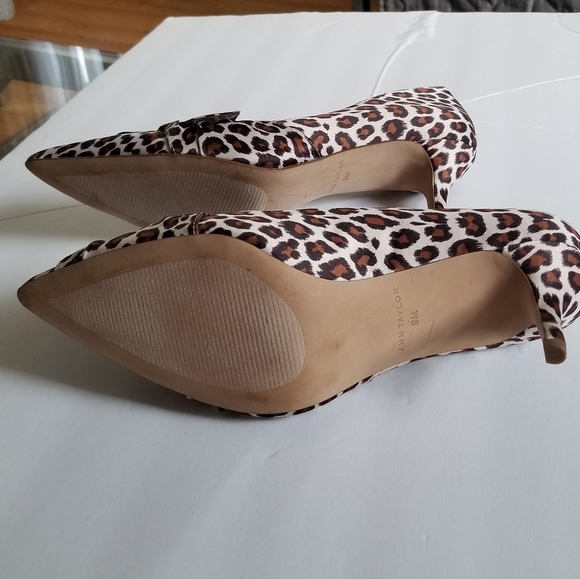 🌟New ANN TAYLOR Leopard Now Heels S- 9 - Picture 6 of 12